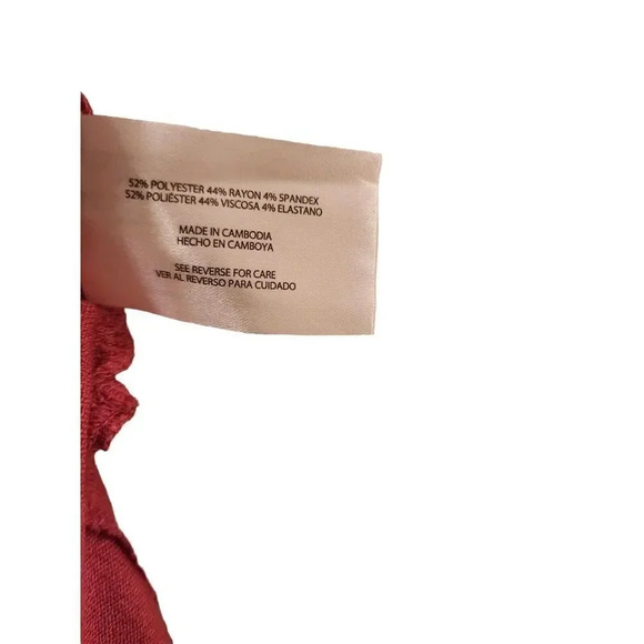 Orvis Womens Coral Color Knit Polyester Blend V-Neck Pullover Tunic Top Size XS - Picture 6 of 8